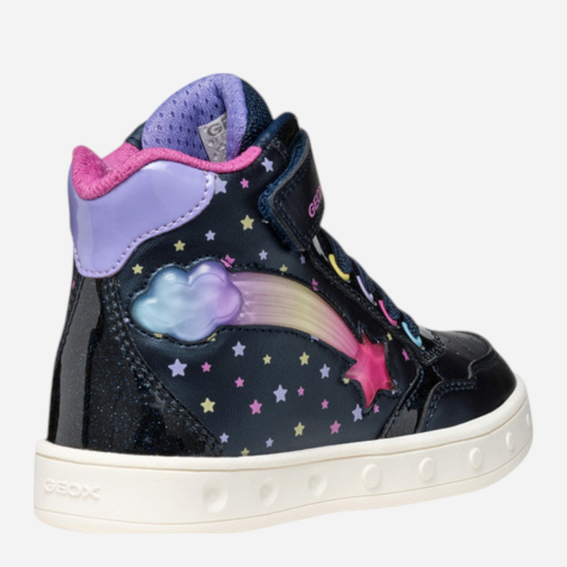 Sneakersy dziecięce wysokie dla dziewczynki Geox J Skylin Girl J568WB-0PVKC-C4243 24 Granatowe (8058192430398) - obraz 4