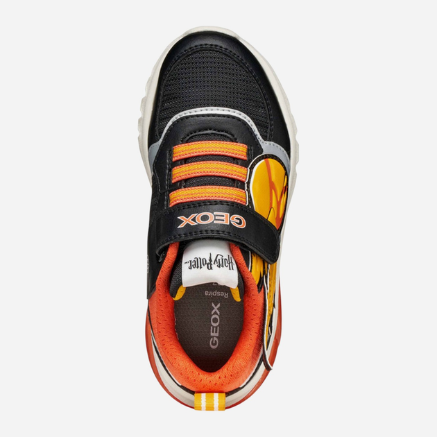 Buty sportowe chłopięce na rzepy świecące Geox J Ciberdron Boy J56LBH-054FU-C0038 32 Czarne (8058192455636) - obraz 5