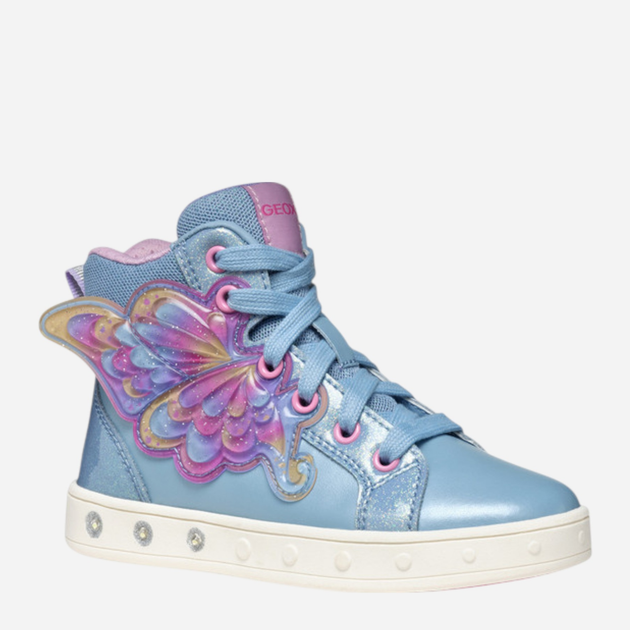 Sneakersy dziecięce wysokie dla dziewczynki Geox J Skylin Girl J568WA-0NFKC-C4Y0G 34 Błękitne (8058192525001) - obraz 2