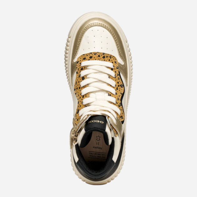 Sneakersy dziecięce wysokie dla dziewczynki Geox J Laquinny Girl J56M3B-054AJ-C1M2U 34 Beżowe (8058192518973) - obraz 5