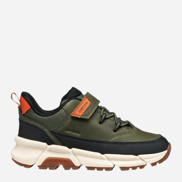 Buty sportowe chłopięce na rzepy Geox J Flexyper Plus Boy J56LCA-0MEFU-C3009 31 Khaki (8058192398186) - obraz 1