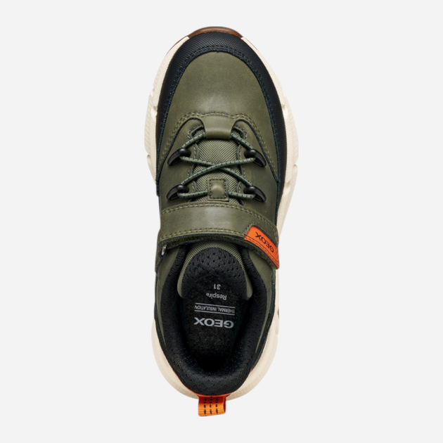 Buty sportowe chłopięce na rzepy Geox J Flexyper Plus Boy J56LCA-0MEFU-C3009 32 Khaki (8058192429736) - obraz 6
