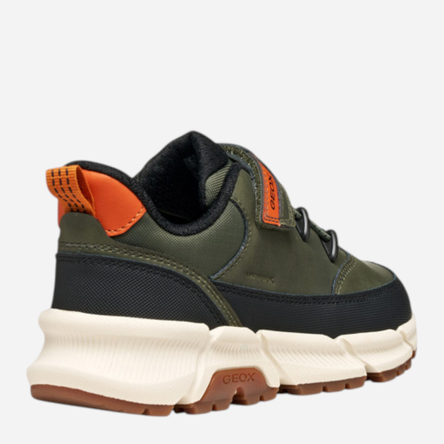 Buty sportowe chłopięce na rzepy Geox J Flexyper Plus Boy J56LCA-0MEFU-C3009 36 Khaki (8058192429774) - obraz 4