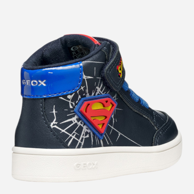 Sneakersy chłopięce wysokie Geox B Eclyper Boy B565LB-000BC-C4226 27 Granatowe (8058192456688) - obraz 4