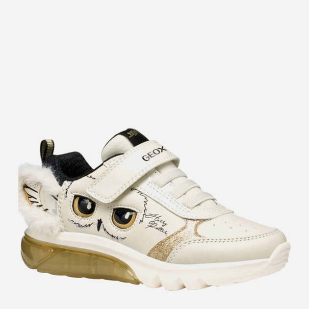 Sneakersy dziecięce dla dziewczynki na rzepy Geox J Ciberdron Girl J56LPA-0BCKN-C1M2U 24 Białe (8058192455704) - obraz 2