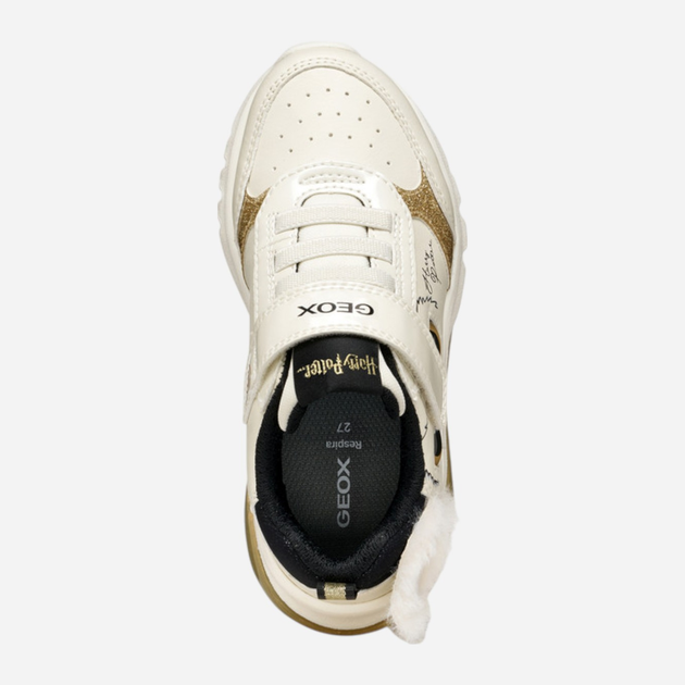 Sneakersy dziecięce dla dziewczynki na rzepy Geox J Ciberdron Girl J56LPA-0BCKN-C1M2U 27 Białe (8058192412455) - obraz 5