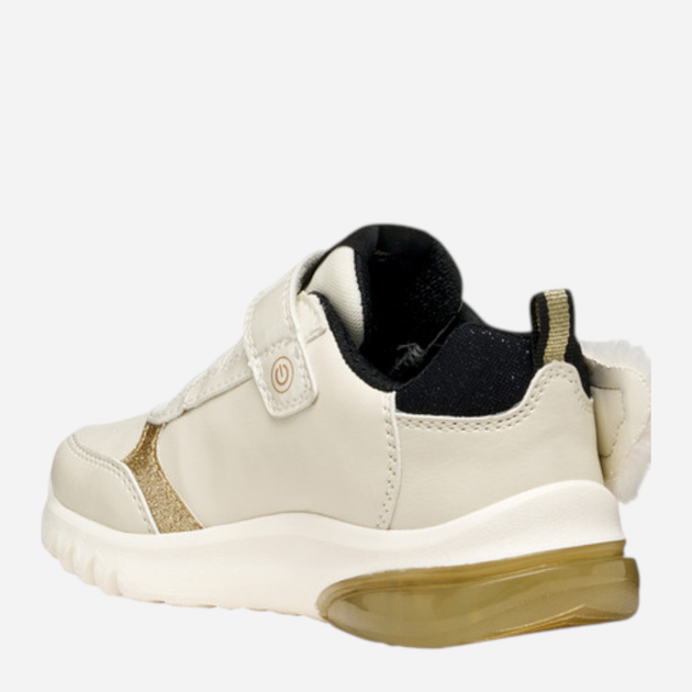 Sneakersy dziecięce dla dziewczynki na rzepy Geox J Ciberdron Girl J56LPA-0BCKN-C1M2U 35 Białe (8058192455803) - obraz 3