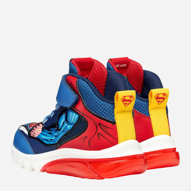 Buty sportowe młodzieżowe chłopięce za kostkę, świecące, zapinane na rzepy Geox J Ciberdron Boy J56LBF-0BC14-C0200 33 Niebieskie (8058192456343) - obraz 3