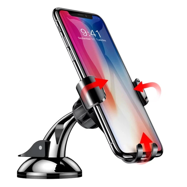 Автотримач для телефону Baseus Osculum Type Gravity Car Mount Black (SUYL-XP01) - зображення 7