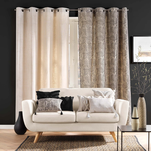 Poduszka ozdobna Douceur d'interieur AFIRA efekt boucle 30 x 50 cm kremowa (3574386119863) - obraz 3