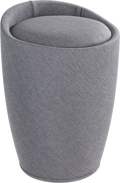 Kosz-pufa na pranie Wenko Candy 2 w 1 szary 20 l (4008838163566) - obraz 1