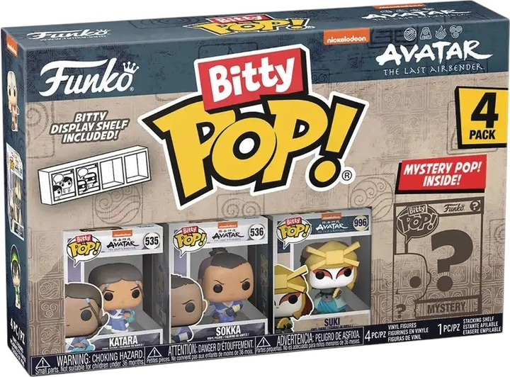 Zestaw figurek-niespodzianek Funko Bitty POP Avatar The Last Airbender Katara 2.2 cm 4 szt (889698730594) - obraz 1