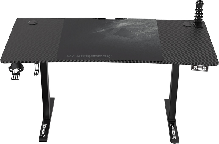 Biurko gamingowe ULTRADESK Level V2 Black (UDESK-LVA-BB) - obraz 1
