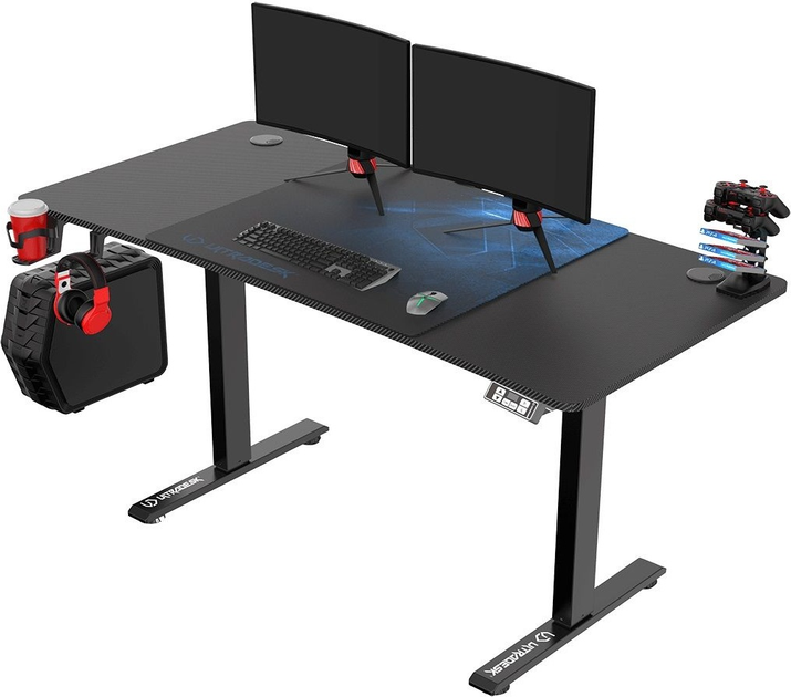 Biurko gamingowe ULTRADESK Level V2 Blue (UDESK-LVA-BL) - obraz 5