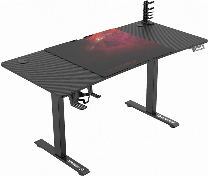 Biurko gamingowe ULTRADESK Level V2 Red (UDESK-LVA-RD) - obraz 2