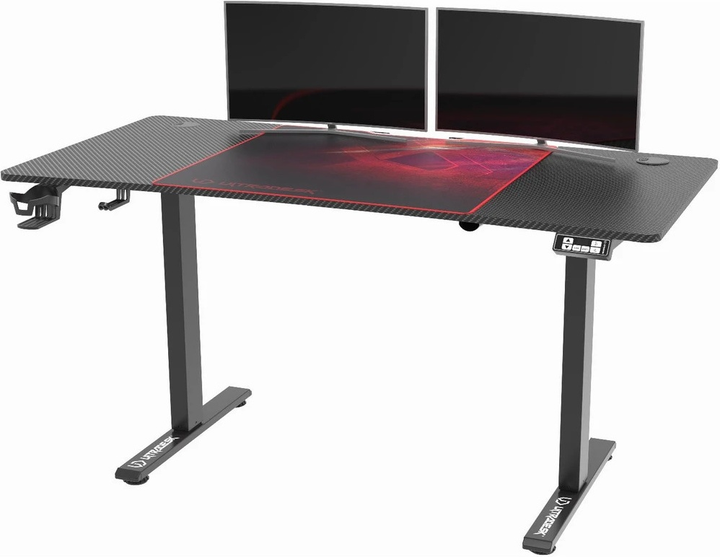 Biurko gamingowe ULTRADESK Level V2 Red (UDESK-LVA-RD) - obraz 8