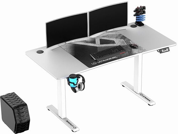 Ігровий стіл ULTRADESK Level V2 White (UDESK-LVA-WT) - зображення 7