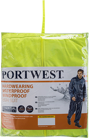 Костюм вологозахисний Portwest Essentials L440 2XL Салатовий - зображення 7