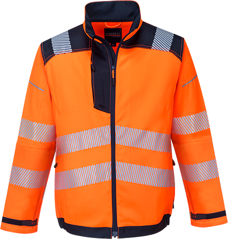 Куртка светоотражающая рабочая Portwest PW3 T500 XXL Оранжевый/Черный - изображение 3