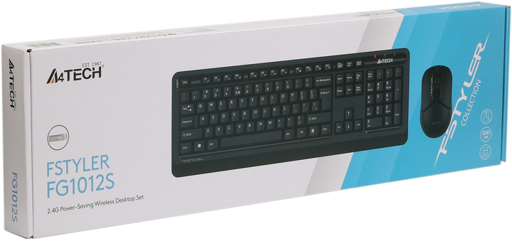 Zestaw bezprzewodowy A4Tech FG1012S Black (4711421968928) - obraz 6
