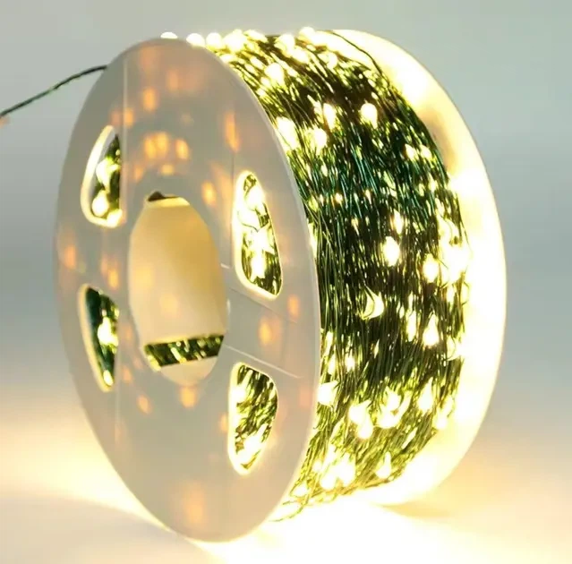 Гирлянда Роса LED на зеленом проводе USB 20м 200LED IP20 энергосберегающая - изображение 2