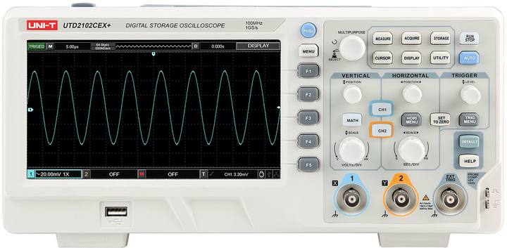 Oscyloskop UNI-T UTD2102CEX+ (5901890074698) - obraz 1
