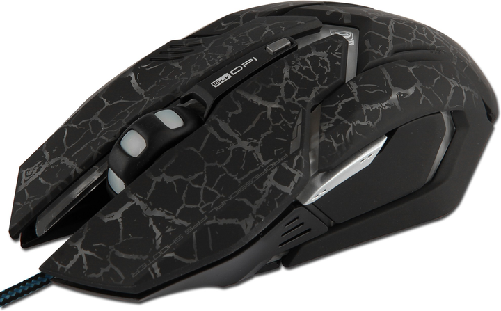 Mysz E-Blue Auroza Gaming e-Box USB Black (EMS639BKCA-IU) - obraz 3