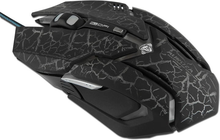Mysz E-Blue Auroza Gaming e-Box USB Black (EMS639BKCA-IU) - obraz 4