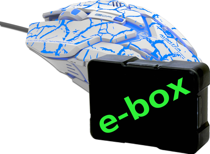 Mysz E-Blue Auroza Gaming e-Box USB White (EMS639WHCA-IU) - obraz 7