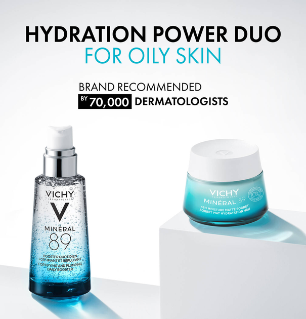 Гель-сорбет Vichy Mineral 89 48Hr Moisture матувальний для жирної та комбінованої шкіри 50 мл (3337875894104) - зображення 9