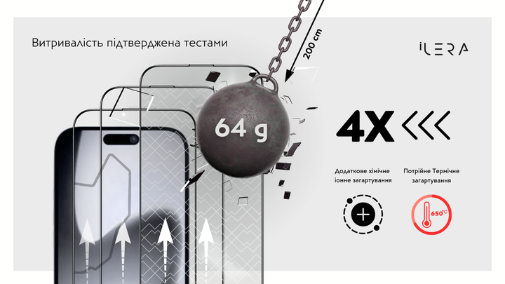 Защитное стекло + стекло на камеру iLera Sapphire Ultra Glass 2.0 для Apple iPhone Air Black (ILSPDLPL17AIR) - изображение 3