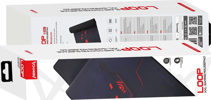 Podkładka pod myszkę Marvo Monka Loop Control Black/Red (6932391934081) - obraz 7