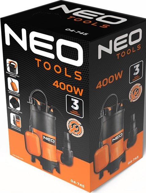 Pompa zanurzeniowa do wody brudnej NEO Tools 04-745 - obraz 11