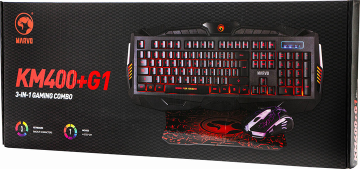 Комплект дротовий Marvo KM400 Black (KM400+G1) - зображення 14
