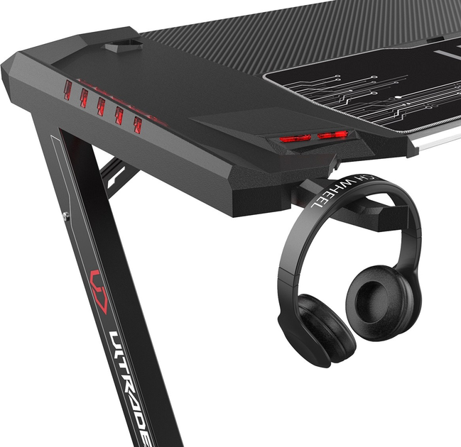 Ігровий стіл ULTRADESK Rocket Black (UDESK-RT-BB) - зображення 7