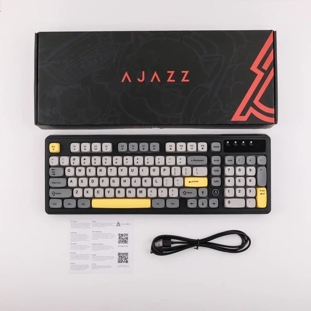 Игровая клавиатура Ajazz AF98 (98 клавиш, RGB-подсветка, USB-C