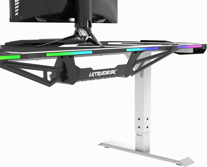 Ігровий стіл ULTRADESK Force Snow White (UDESK-FO-WW) - зображення 8