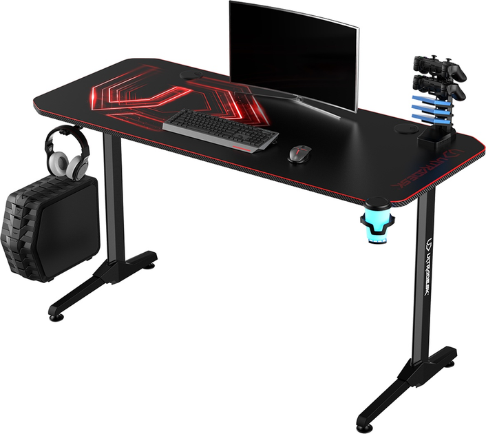 Ігровий стіл ULTRADESK Frag V3 Red (UDESK-FG-RD) - зображення 1