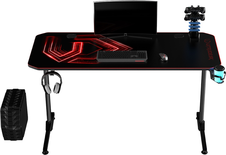Ігровий стіл ULTRADESK Frag V3 Red (UDESK-FG-RD) - зображення 3