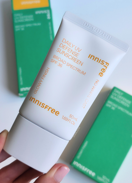 Солнцезащитный крем Innisfree Daily UV Defense Sunscreen Broad Spectrum SPF 36 50 мл - Фото 7 Солнцезащитный крем Innisfree Daily UV Defense Sunscreen Broad Spectrum SPF 36 50 мл - изображение 7