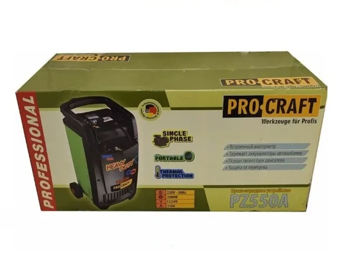 Зарядное устройство для Procraft PZ550A, Пуско зарядное устройство для автомобиля (12В/24В), Пуско зарядное - изображение 9