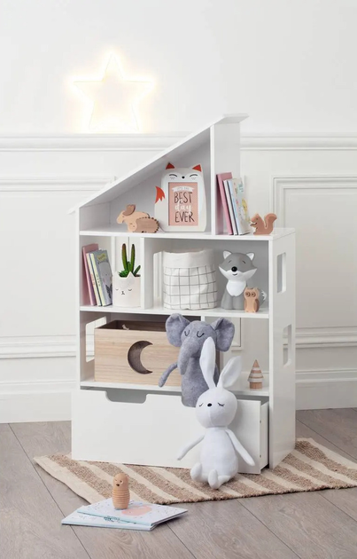 Regał Atmosphera for kids Dom z 5 półkami i skrzynią 64.5 x 30 x 103.5 cm (3560237549125) - obraz 4