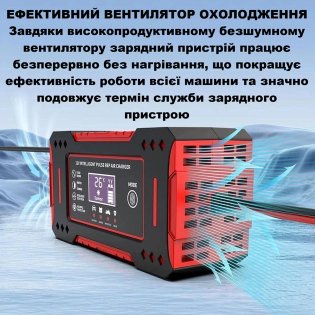 Автоматическое импульсное зарядное устройство для аккумулятора EAFC 12V 6A - изображение 5