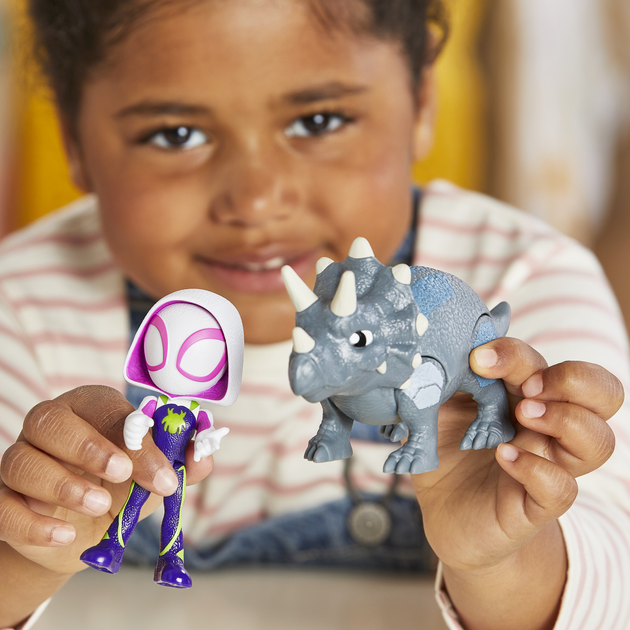 Zestaw zabawkowy Hasbro Bohater i Dino Spidey i jego niesamowici przyjaciele (SAF HERO DINO WEBS GHOST_G0122) (F9478_G0122) (5010996221261) - obraz 6
