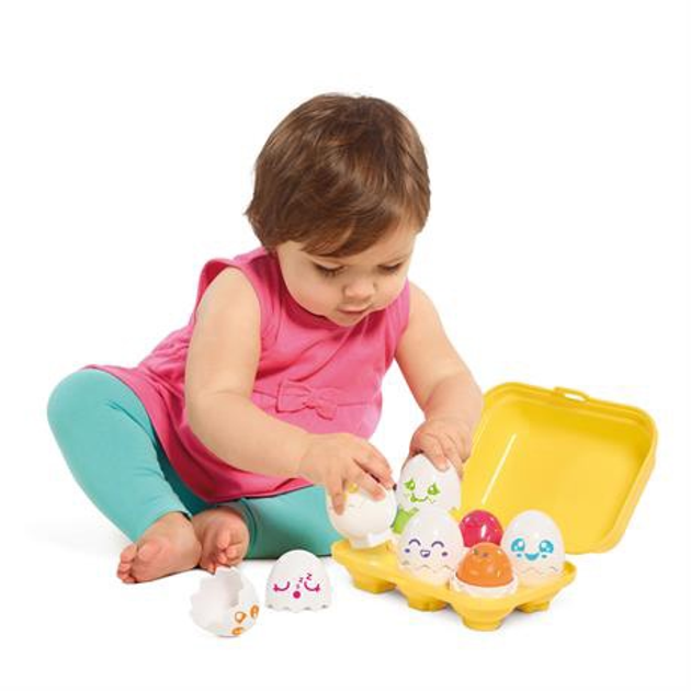 Sorter Toomies Jajka w żółtej wytłaczance 6 szt (E73560) (5011666015814) - obraz 2