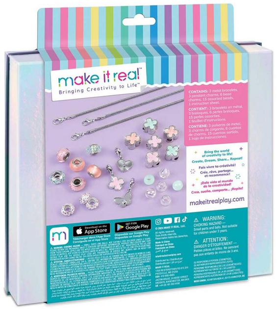 Mini zestaw do tworzenia bransoletek charms Make it Real Listek koniczyny (695929017347) - obraz 2