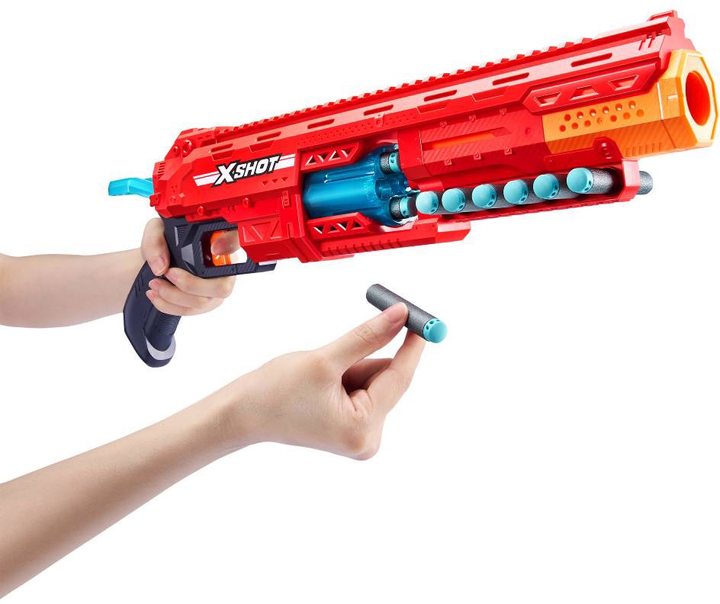 Швидкострільний бластер Zuru X-Shot Excel-S1 Caliber 16 патронів (36675R) (193052056320) - зображення 6