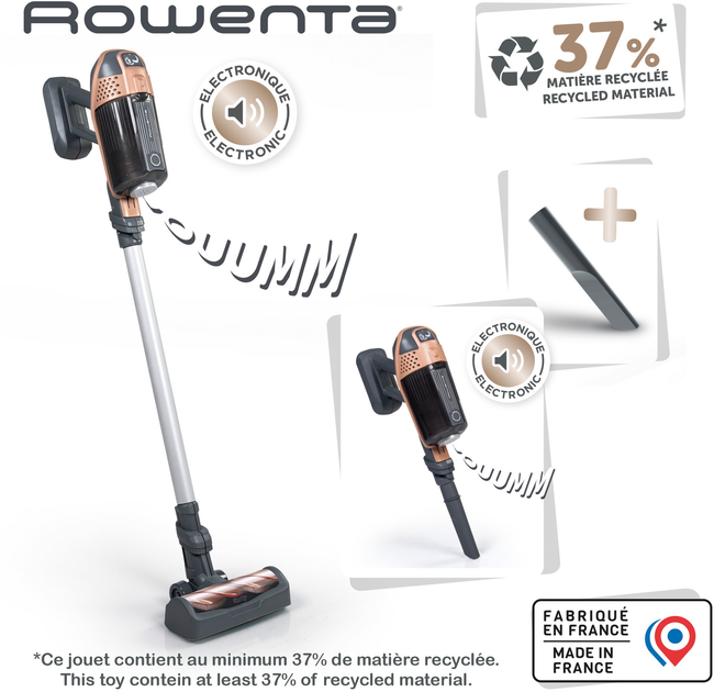 Odkurzacz Smoby Toys Rowenta X-Force ze światłem i dźwiękiem (7600330223) (3032163302230) - obraz 2
