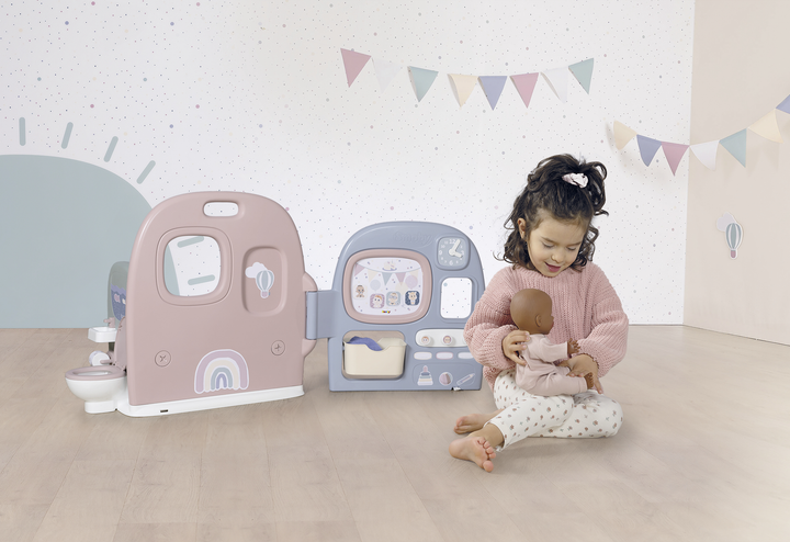 Zestaw Smoby Toys Baby Care Centrum dziecięce 5 w 1 z akcesoriami (7600240308) (3032162403082) - obraz 9