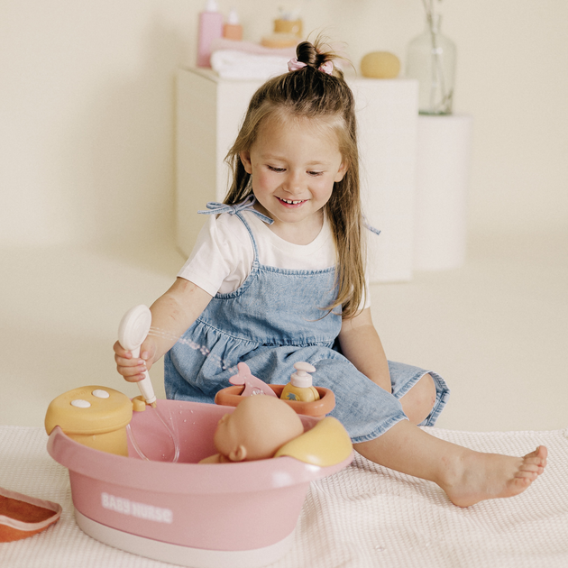 Wanienka dla lalki Smoby Toys Baby Nurse z prysznicem elektrycznym i podświetleniem z akcesoriami (7600220386) (3032162203866) - obraz 9
